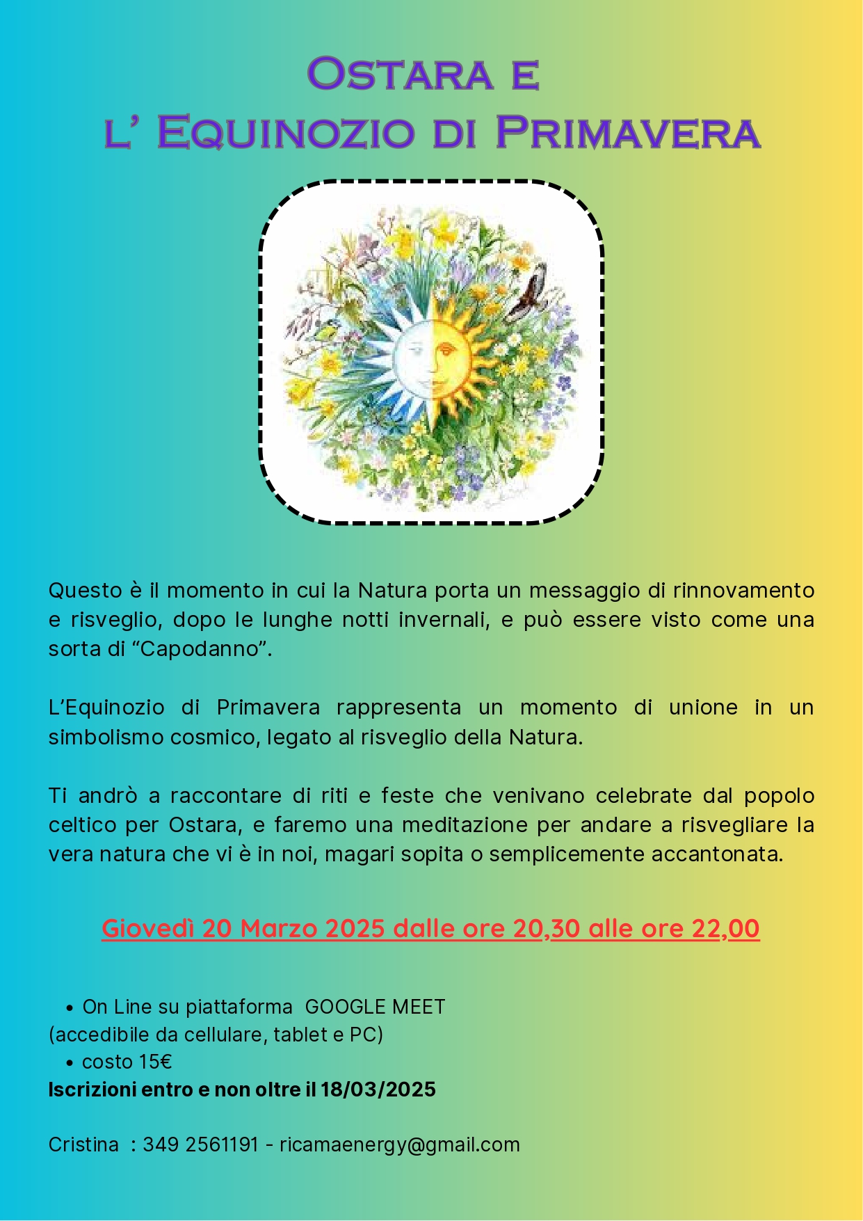 OSTARA e EQUINOZIO di Primavera